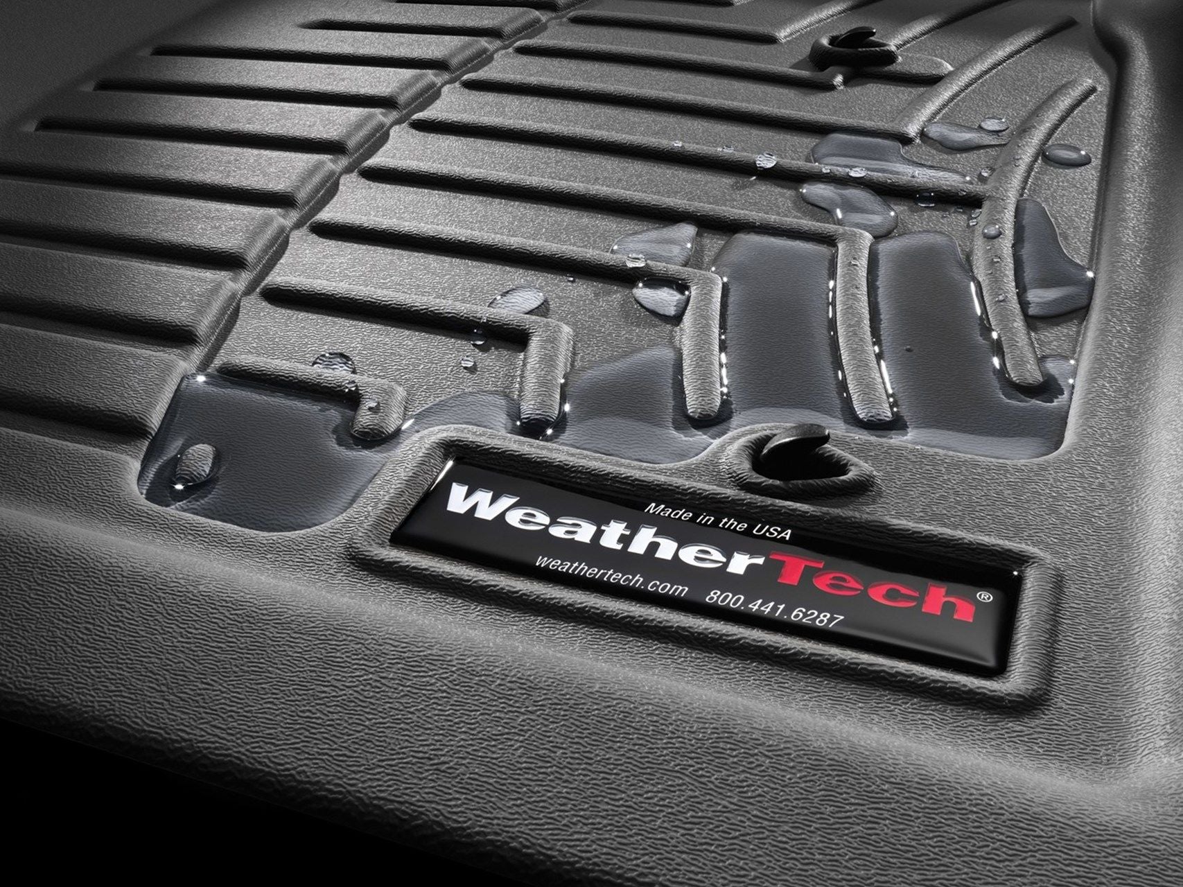 Weathertech® • 4415972 • FloorLiner • Molded Floor Liners • Black • Rear • Tesla Y 20-22