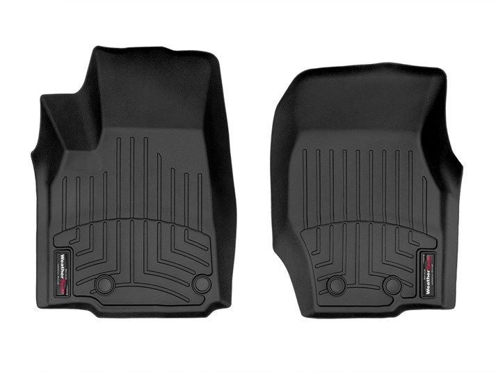 Weathertech® • 4416961 • FloorLiner • Molded Floor Liners • Black • Front • Jeep Grand Cherokee 4xe, L (6 Pass. with center console, 7 Pass., No Summit Trim opt.) 21-24