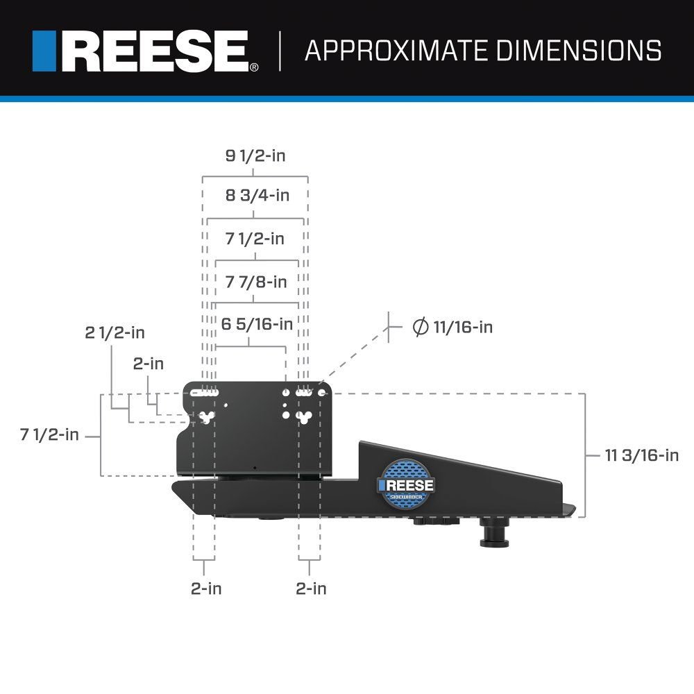Reese 69220 - Sidewinder™ 5th Wheel Pin Box 20K