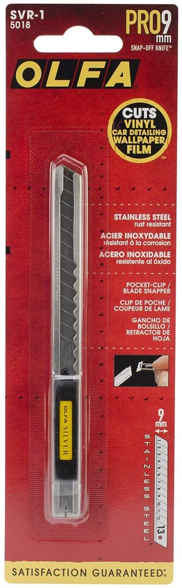 SVR-1 9mm Stainless Steel Slide-Lock Utility Knife