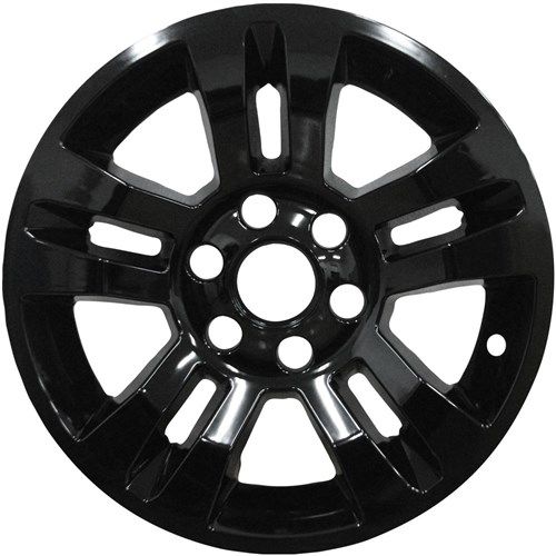 8950-GB - (4) 18'' Gloss Black ABS OEM Style Wheel Skins SILVERADO 1500 14-18