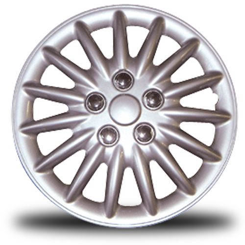 RTX 18815P - (4) ABS Wheel Covers - Silver 15"