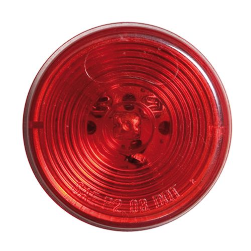LED 2" CLEAR LIGHT, 1 DIODE, RED