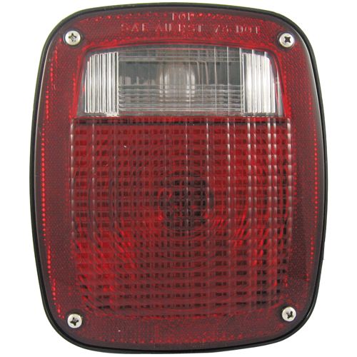 Uni-Bond TL6400 - 6" x 7" Rectangle Trailer Tail Light Red