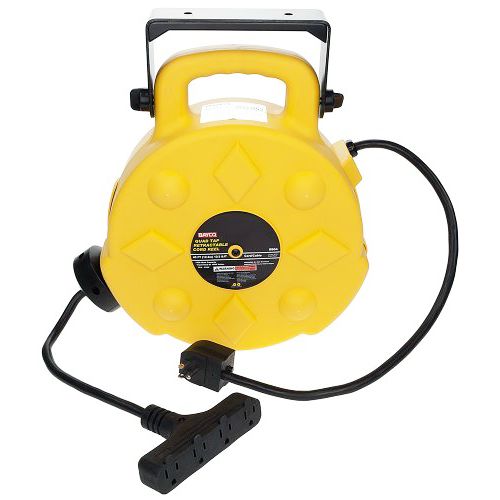 Retractable Extension Cord 50' on reel (12/3) - 4 Outlet