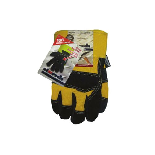 (1 PAIRE)LEATHER WORK GLOVES