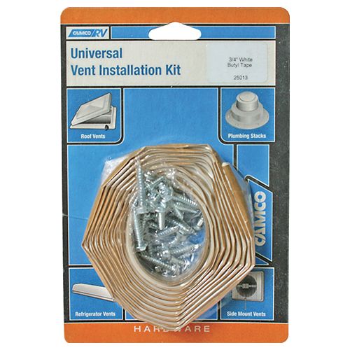 Camco 25013 - Universal Vent Installation Kit  - with Butyl Tape