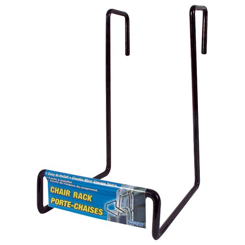 Camco 51490 - Chair Rack - Black, Hooks Over Ladder Style