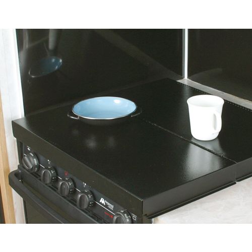 Camco 43554 - Stove Top Cover  - Black Universal Fit