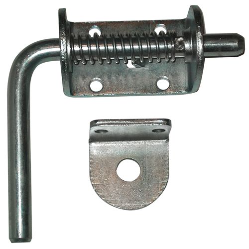1/2" ZINC PLATED SPRING LATCH ASSEMBLY WITH KEEPER