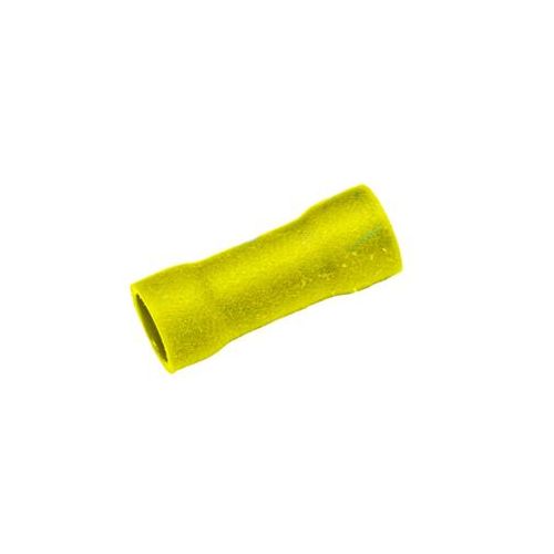 (100/PACK) INSULATED BUTT CONNECTORS YELLOW 12-10 GA