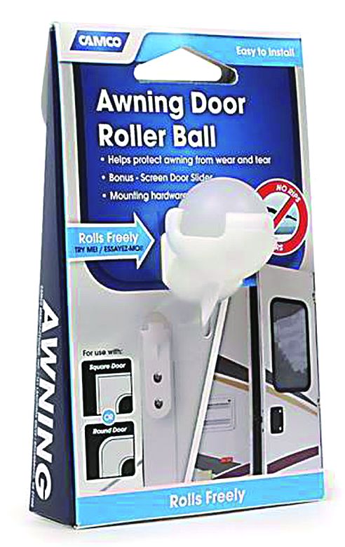 Camco 42005 Awning Door Roller Ball  - w/Screen Door Slide  Bilingual
