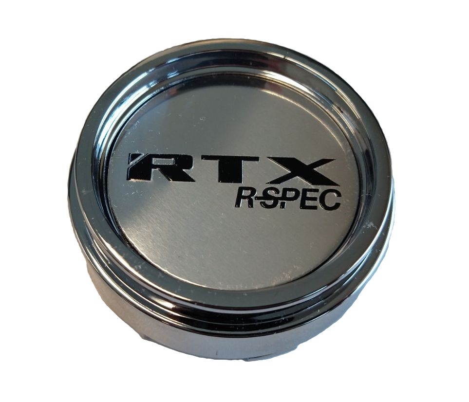 RTX CAPR9104 - Center Cap Chrome with RTX Rspec Black on Chrome Background