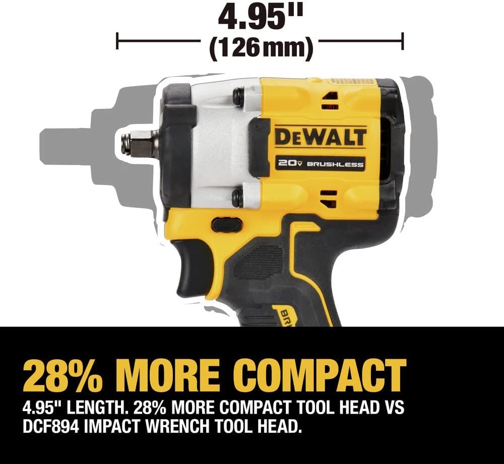 Dewalt DCF923B - Atomic 20V MAX* 3/8 in. Cordless Impact Wrench with Hog Ring Anvil (Tool Only)