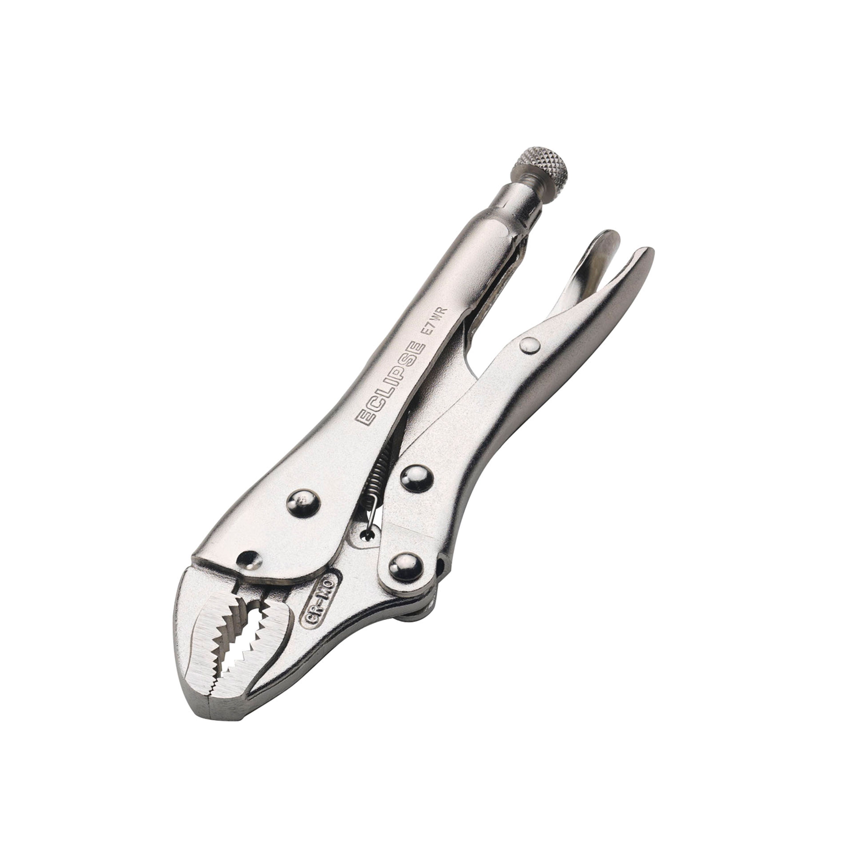 Locking Pliers - Curved Jaw with Wire Cutters 10"