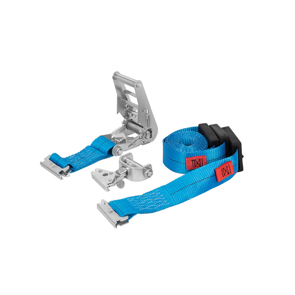 Erickson 58523 - Pair of E-Track Ratchet 2"x12' 3300K lb Blue Straps with Roller Idler