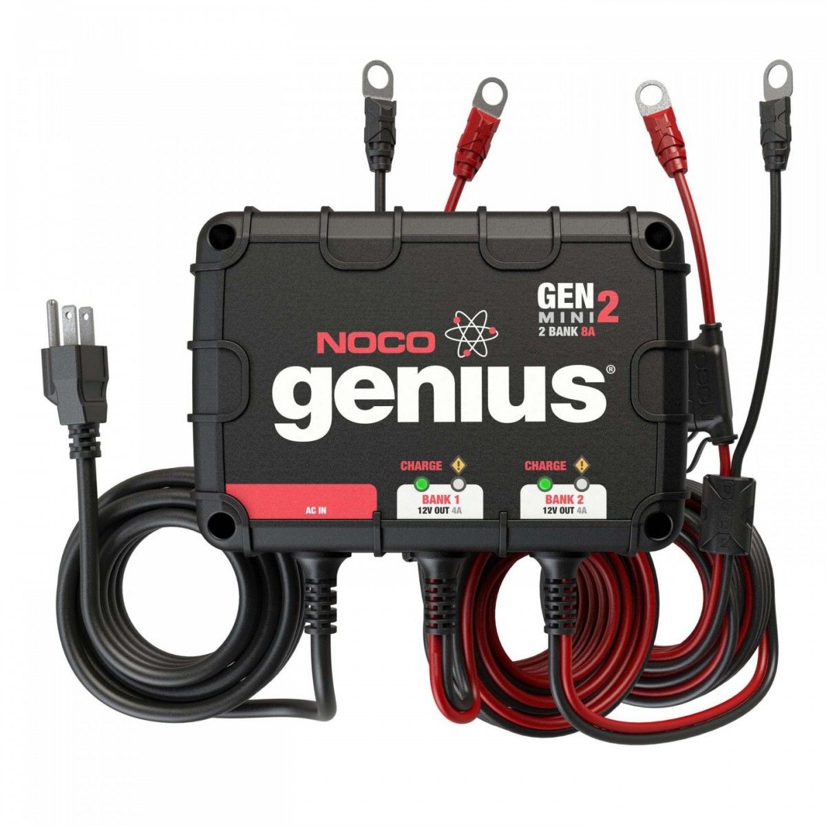 Noco GENIUS2D - 2 Amp Direct-Mount Battery Charger and Maintainer