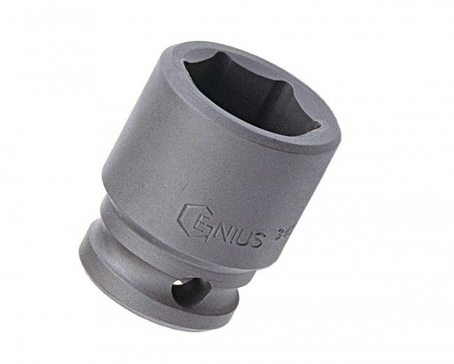 Genius Tools 363214 - 3/8" Drive 7/16" Impact Socket (CR-Mo)