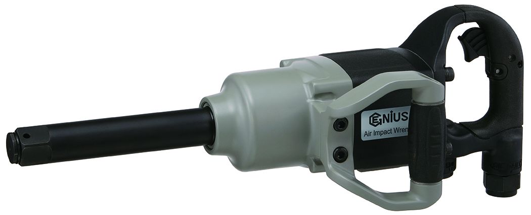 Genius 802006 - 1" Drive Long Anvil Super Duty Lightweight Air Impact Wrench, 2,000 ft.-lb./2,710 Nm