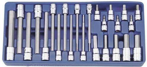 24PC 3/8" & 1/2DR SAE LONG HEX