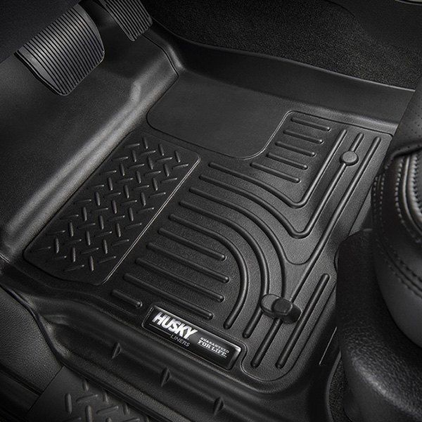 Husky Liners® • 13411 • WeatherBeater • Floor Liners • Black • First Row • Ford Ranger 19-22