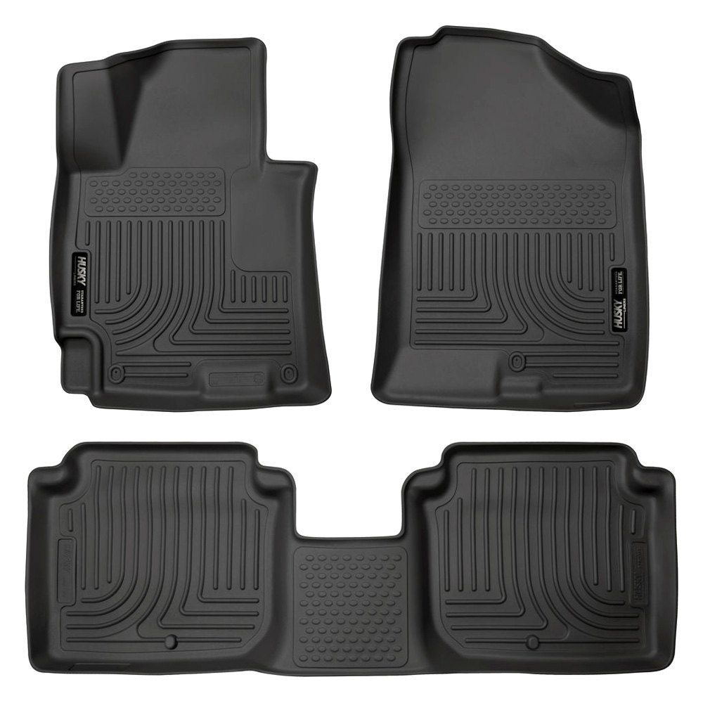 Husky Liners® • 98941 • WeatherBeater • Floor Liners • Black • First & Second Rows