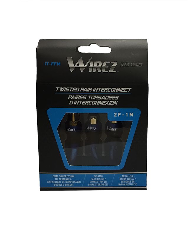 Wirez IT-FFM Female to Two Male Y Cable