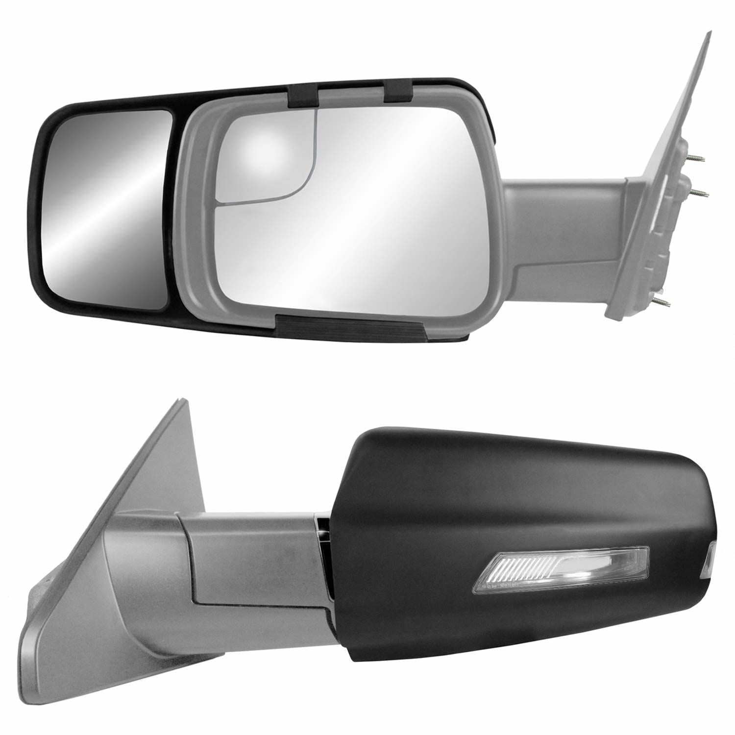 K-Source 80730 - Snap & Zap Towing Mirror (Pair) Dodge Ram 1500 2019