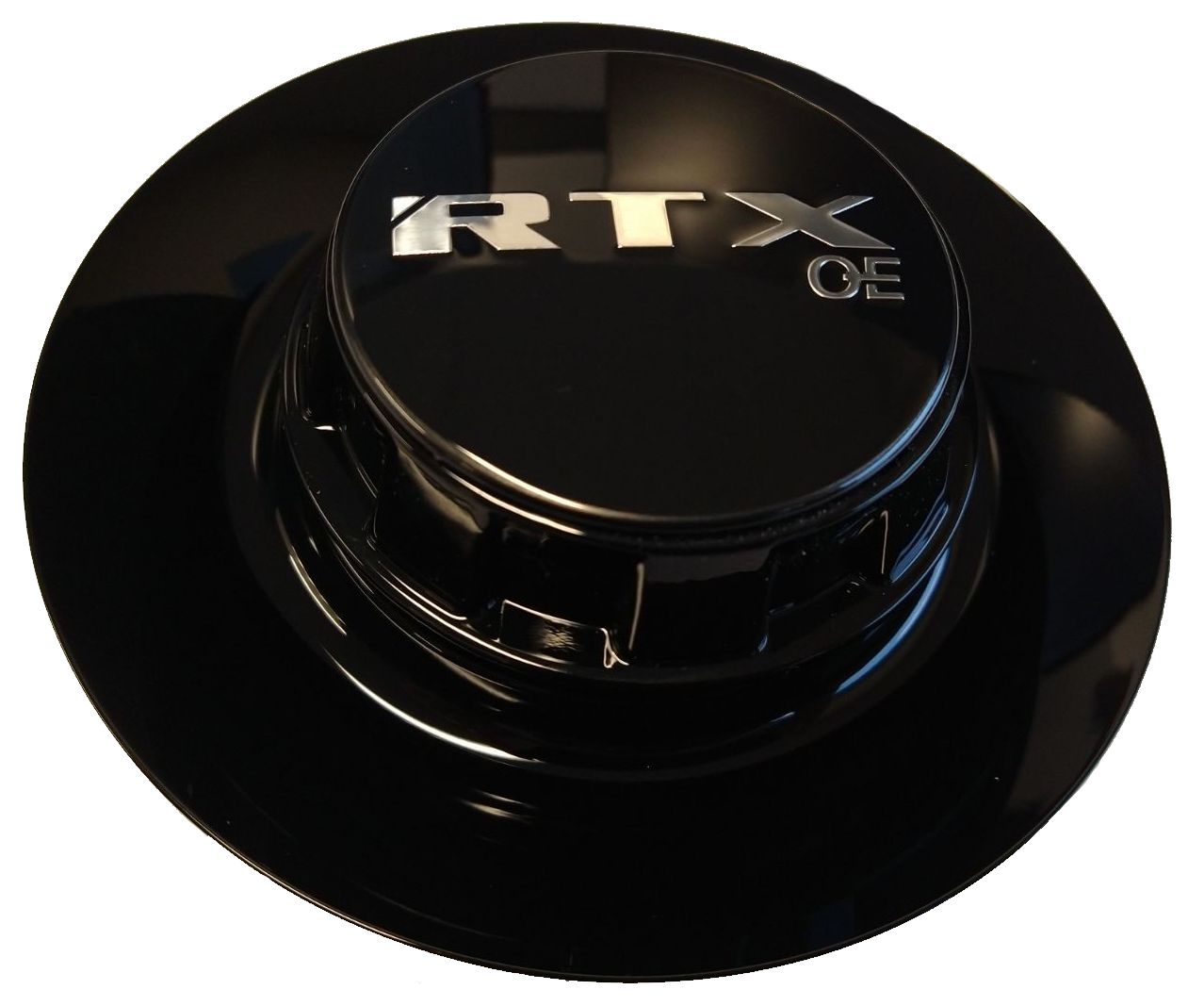 Cap Black with RTXoe Chrome with Black Background BC383