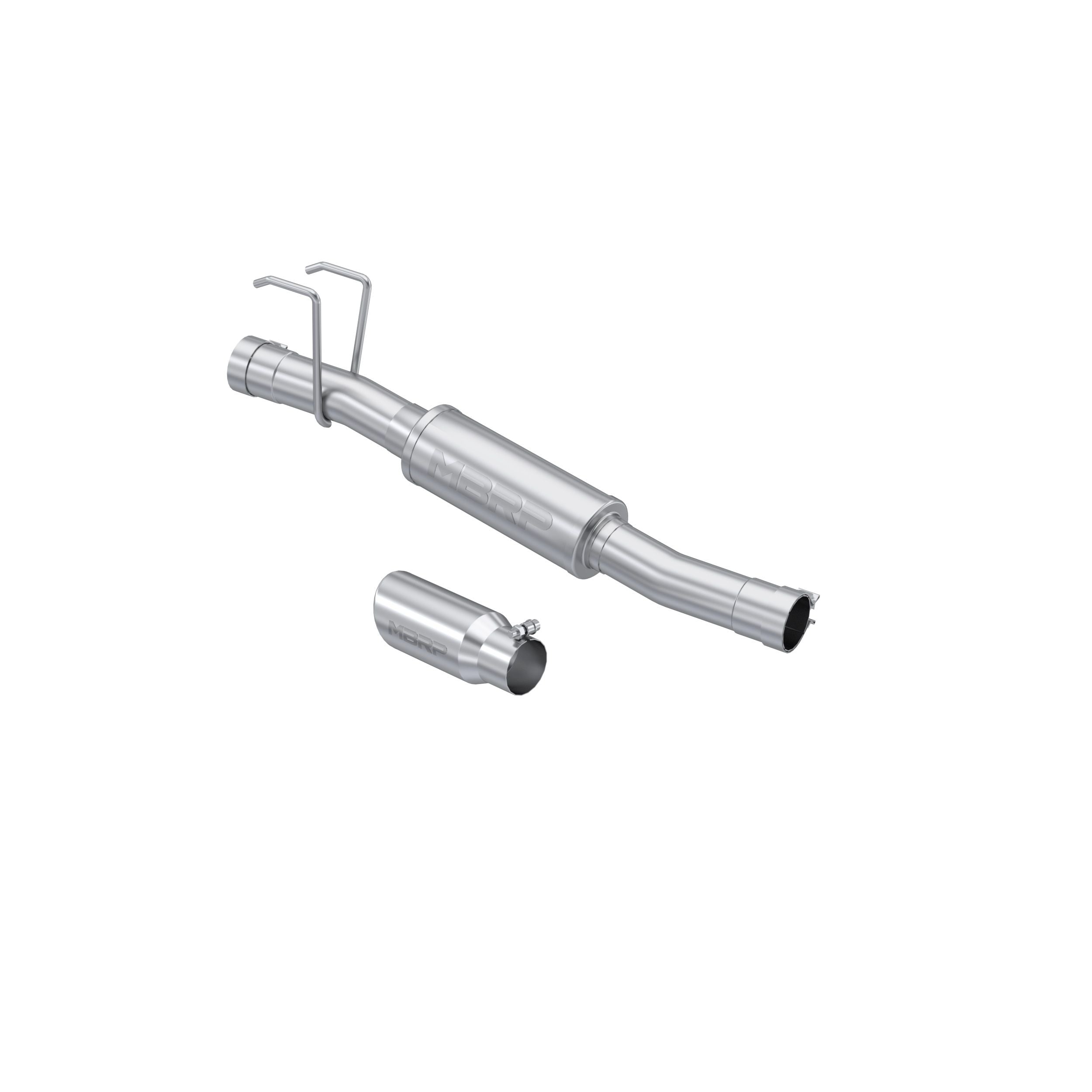 MBRP S5101409 - T409 SS 3" Muffler Replacement w/4" OD Tips for Ram 1500 09-24 (1500 Classic 19-24)