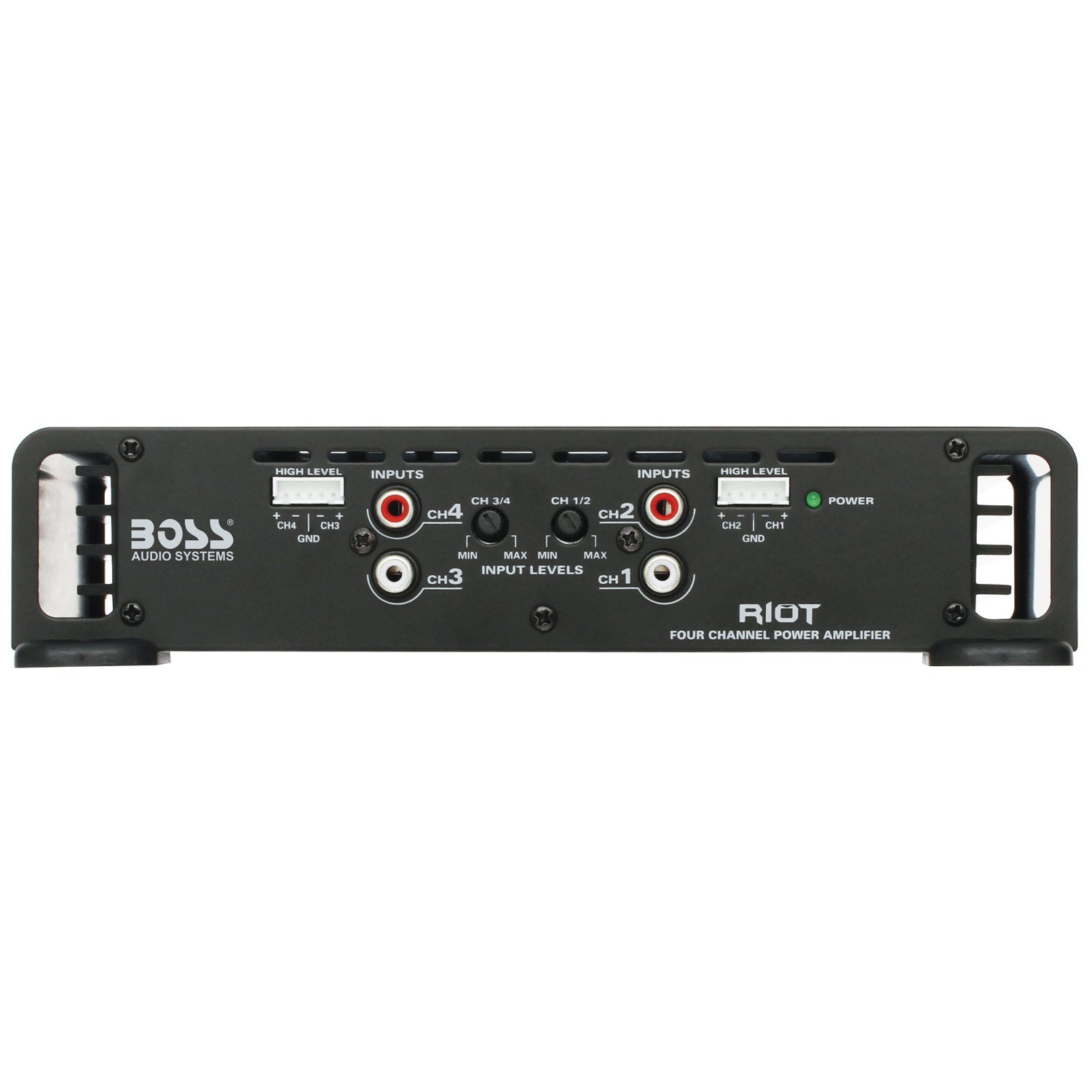 Boss R1004 - Riot Amplifier 4 channel Class A/B 400W 7.75"L x 9"W x 2"H