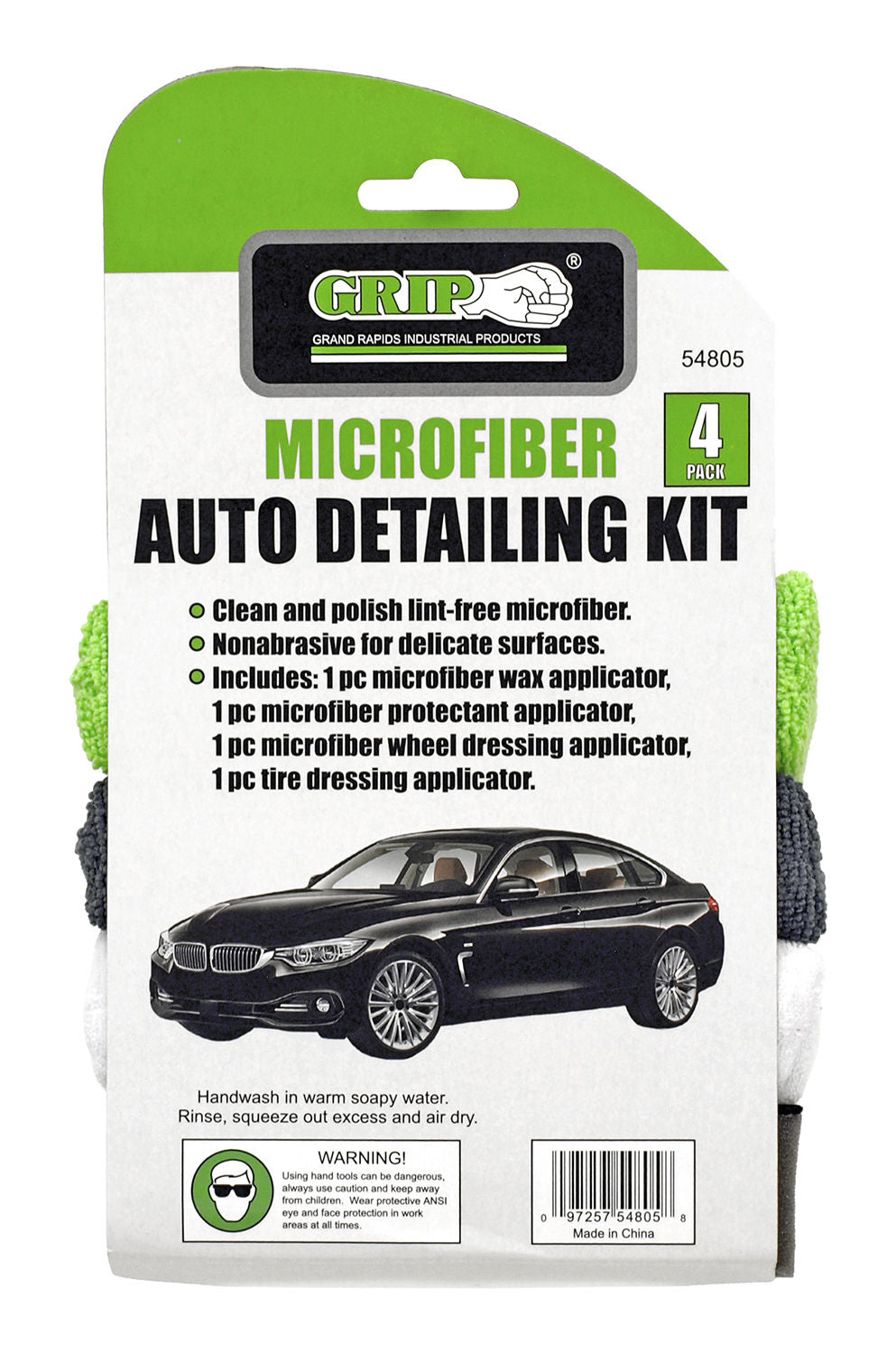 Microfiber Auto Detailing Kit - 4 Pieces
