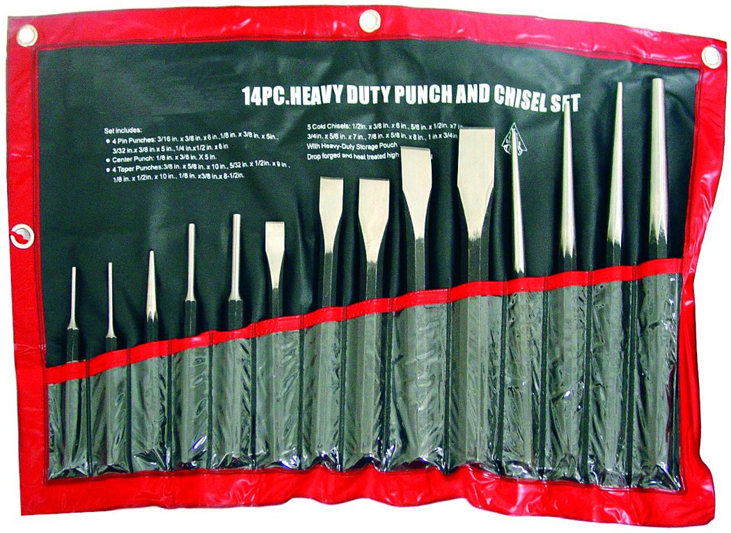Punch and Chisel Set - 14 Pieces