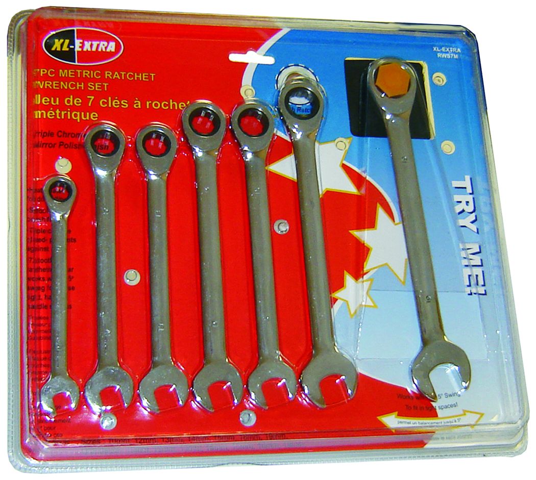 Rodac RDRWS7M - Ratchet Wrench Set - 7 Pieces
