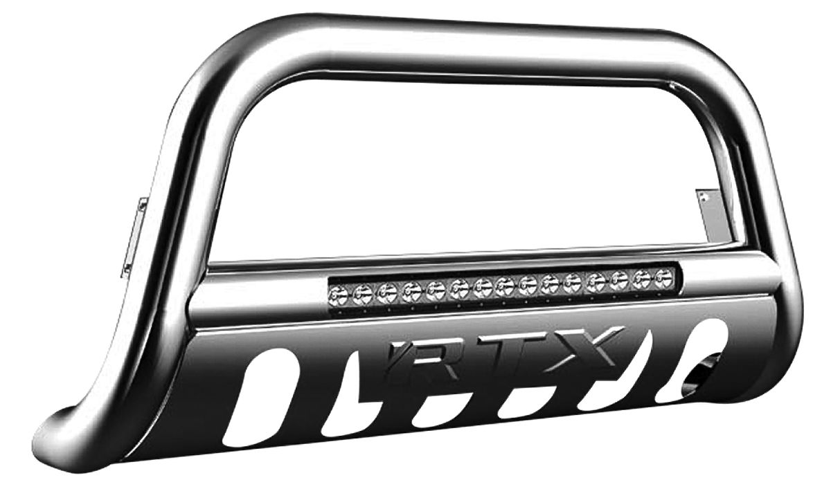 RTX RTX23008 - Stainless Steel Bull Bars With LED Ford F-250/350/450/550 Super Duty 17-19