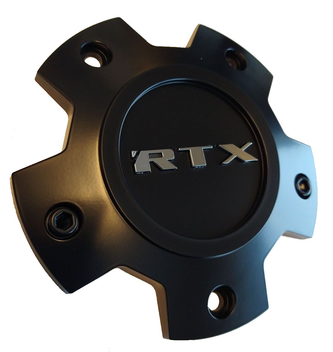 RTX 1124L158B1M5CH - Center Cap Satin Black RTX Chrome Adventure 5x160 (3) M6xL10