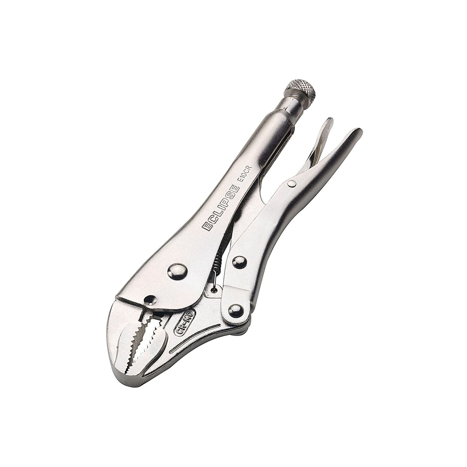 Curved Jaw Locking Pliers, Chrome Molybdenum Steel, 10" Size, 1-7/8" Jaw Capacity