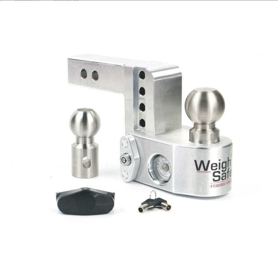 Weigh Safe WS4-2 - Adjustable Ballmount 4" drop, built-in Gauge Measures